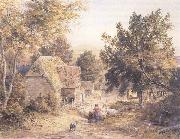 Samuel Palmer A Farmyard near Princes Risborough,Bucks oil